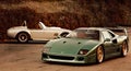 ferrari f40 and ford cobra 427 v8 remarkable photo