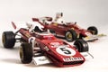 Ferrari F1 1:43 models Royalty Free Stock Photo