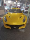 Ferrari F12tdf supercar parked at automuseum in Romanshorn. Only 799 examples of this flagship sports car were produced and sold Royalty Free Stock Photo