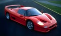 Ferrari F50 Red Sports Car