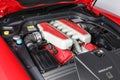 Ferrari 599 GTB Fiorano Engine Bay Isolated White Background Studio Shot
