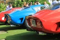 Ferrari gto racecars in a lineup Royalty Free Stock Photo