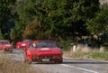 FERRARI 328 GTS 1987 on an old racing car in rally Mille Miglia 2020 the famous italian historical race 1927-1957 Royalty Free Stock Photo