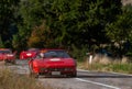 FERRARI 328 GTS 1987 on an old racing car in rally Mille Miglia 2020 the famous italian historical race 1927-1957 Royalty Free Stock Photo