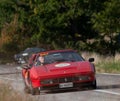 FERRARI 328 GTS 1987 on an old racing car in rally Mille Miglia 2020 the famous italian historical race 1927-1957 Royalty Free Stock Photo