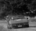 FERRARI 328 GTS 1987 on an old racing car in rally Mille Miglia 2020 the famous italian historical race 1927-1957 Royalty Free Stock Photo