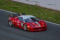 Ferrari 458 Italia GTE in Circuit de Barcelona, Catalonia, Spain Royalty Free Stock Photo