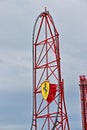 Ferrari Land roller coaster at Portaventura, Salou in HDR Royalty Free Stock Photo