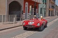 Ferrari 750 Monza Spider Scaglietti 1954 in Mille Miglia 2017 Royalty Free Stock Photo