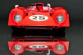 Ferrari 312P Spyder racing car - front view