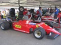 Ferrari paddock.