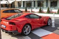 A Ferrari parked near the Monte Carlo Casino