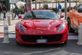 A Ferrari parked near the Monte Carlo Casino