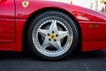 1991 Ferrari 348 wheel and tire Royalty Free Stock Photo