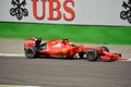 Ferrari SF15-T F1 driven by Kimi RÃÂ¤ikkÃÂ¶nen at Monza Royalty Free Stock Photo