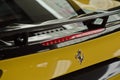 Ferrari 488 spider yellow close up