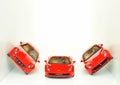 Ferrari sport cars: FF, F12 Berlinetta and 458 Italia Royalty Free Stock Photo