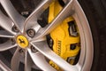 Ferrari Sports Car Disc Brake Closeup