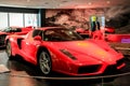 Ferrari sports car at the Ferrari World amusement park at Yas Island - Abu Dhabi, United Arab Emirates