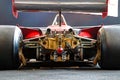 Ferrari 312 T4, vintage F1 car of  Gilles Villeneuve, back view detail Royalty Free Stock Photo