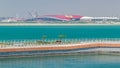 Ferrari world view in Yas Island Abu-Dhabi Royalty Free Stock Photo