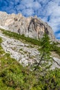 Ferrata Alleghesi - Monte Civetta, Dolomites,Italy Royalty Free Stock Photo