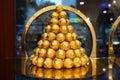 Ferrero Rocher pyramid Royalty Free Stock Photo