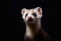 Ferret animal portrait.