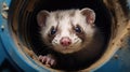 Ferret face close-up