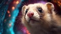 Ferret face close-up