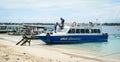 Ferries docking at the jetty in Gili Meno island, Indonesia