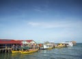 Ferries at koh rong island pier in cambodiaferries at koh rong i