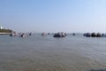 Ferries near the Gateway of India in Mumbai Royalty Free Stock Photo