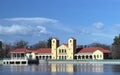 Ferril Lake and Pavilion in City Park of Denver Royalty Free Stock Photo