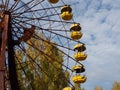 Ferris wheel in abandoned amusement park in ghost town Pripyat. Royalty Free Stock Photo