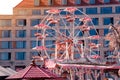 Ferris wheel at Altmarkt in morning.