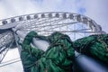 Ferris wheel in an amusement park in autumn Royalty Free Stock Photo