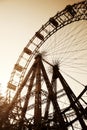 Ferris wheel in amusement park Prater in Vienna, Austria Royalty Free Stock Photo