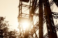 Ferris wheel in amusement park Prater in Vienna, Austria Royalty Free Stock Photo