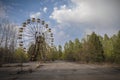 Ferris wheel in amusement park in Pripyat