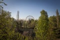 Ferris wheel in amusement park in Pripyat Royalty Free Stock Photo