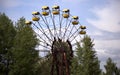 Ferris wheel in the amusement park in the town of Pripyat Royalty Free Stock Photo