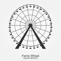 Ferris wheel from amusement park. Royalty Free Stock Photo