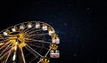 Ferris wheel on a background of the starry sky Royalty Free Stock Photo