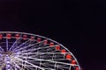 Ferris Wheel on Black Night. Edinburgh`s Christmas, Princes Stre