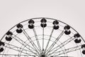 Ferris wheel, black and white photography Royalty Free Stock Photo