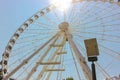 Ferris wheel Budapest Eye on Elizabeth Square Royalty Free Stock Photo