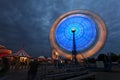 Ferris wheel at the carnival at night Royalty Free Stock Photo