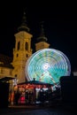 Ferris wheel on christmas fair on Mariahilferplatz in Graz Austria