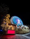 Ferris wheel on christmas fair on Mariahilferplatz in Graz Austria